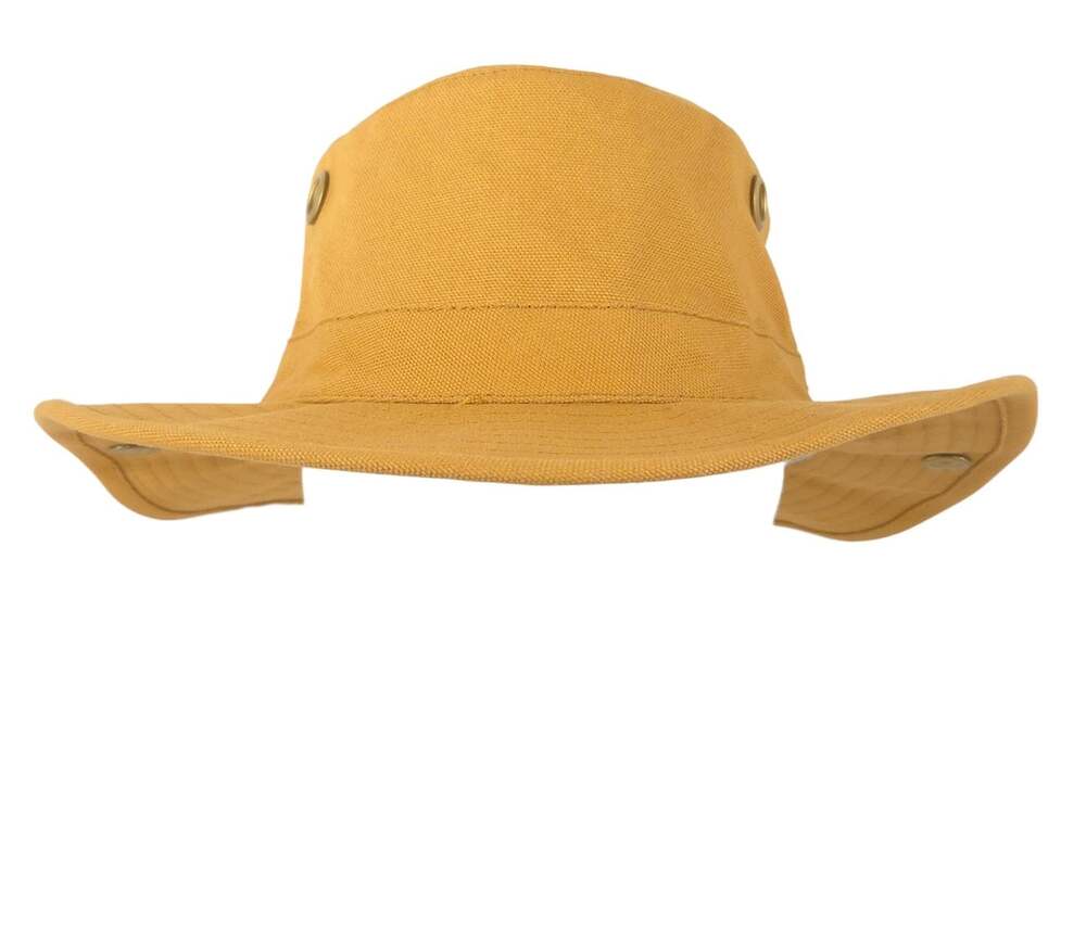 Tilley T3 Cotton Duck Bucket Hat US 7 Mens Womens Mustard Yellow $90